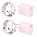 Phone 17 16 15 Pro Charger Fast Charging, 20W USB C Fast Charger Block with 3FT Long Type C Chargers Fast Charging Cable Cord for Phone 17/17 Pro/17 Pro Max/Air/16 Pro Max/16 Pro/15Pro Max/Pro, S24