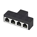 Phone Splitter Adapter 3port/4port Extension RJ11 6P6C Telephone Wall Adapter 1 to 3/4 Expand Connection Telephone