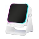 Phone Stand with Speaker - 10W Wireless Induction Speaker &amp; Foldable Smartphone Holder with Light | Portable Audio Dock for Office, Home, Travel, Birthday Gift for Men, Women, Teens