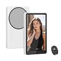 Phone Vlog Selfie Monitor Screen – 4K Zero-Lag, Compatible with iPhone/Android | 4K 30fps Recording Support(White)
