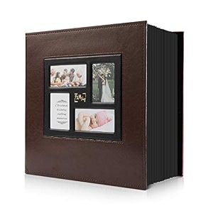 photo album 4x6 1000 pockets photos extra large capacity family wedding picture albums holds 1000 horizontal and vertical photos 1000pockets brown