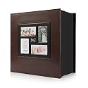 Photo Album 4x6 1000 Pockets Photos, Extra Large Capacity Family Wedding Picture Albums Holds 1000 Horizontal and Vertical Photos (1000Pockets, Brown)