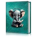 Photo Album 4x6, 56 Pockets Small Picture Book Cute Elephant