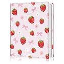 Photo Album 4x6, 56 Pockets Small Picture Book Strawberry Bow