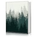 Photo Album 4x6, 56 Pockets Small Picture Book Foggy Forest Trees