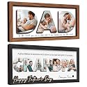 Photo Decorative Plaque Personalized Dad Gifts for Fathers Day from Daughter Son, Customized Wooden Picture Frame, Birthday Gifts for Daddy Grandma Papa, Family Memories Sign, Art Craft Home Decor