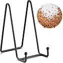 Photo Holder Display Stand - Pack of 4, Metal Frame Holder for Picture, Decorative Plate, Book, Photo Easel - 6 Inch