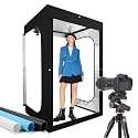 Photo Light Box, Portable 47"x39"x78" Photo Studio Light Box, Shooting Tent Kit with 768 Light Beads and 3 Color Backdrops. Large Lightbox with 6 Stepless Dimming Light Boards for Photography