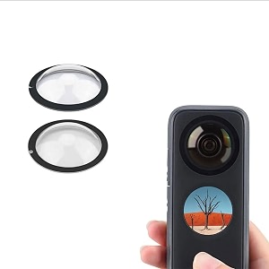 insta 360 x2 lens 2pcs dual lens protector guard sticky tempered for insta 360 action camera lens cover dust proof anti-strach protectiveinsta insta 360 x2 lens