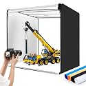 Photo Studio Light Box, 32"x32" Professional Dimmable Shooting Tent Kit with 210 LEDs Lights &amp; 4 Color Backgrounds for Product Photography