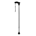 Premium Height Adjustable Walking Stick Aluminium Cane Hand Stick Trekking Support Stick for Men, Women &amp; Old People (Silver) Design 2