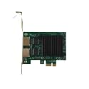 Pi+® (PiPlus®) 2 Port RJ45 to PCI Express X1 Network Card E1G42ET RTL8111F Chip 1Gbps Gigabit Ethernet LAN Cards Network Adapter for Desktop PC