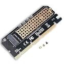 Piplus Pi M.2 NVMe SSD Converter Adapter Expansion Card for PCIe/PCI Express, Full Speed M Key Interface 3.0 X4/ X8 / X16 PCB with Gel Pad, Compatible M.2 NVME SSD (x16 Adapter)-NOT BOOTABLE