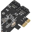 Pi+® (PiPlus®) PCI-E Expansion Adapter Board PCI Express to SATA 3.0 2 Port SATA3 6Gbps Expansion Adapter Board for Windows 7/8/8.1/10 Mac Linux PCI Express x1 X4 X8 X16