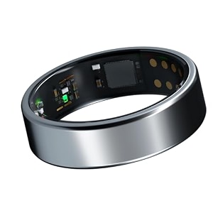 x lightest smart ring hrv monitoring sleep monitoring heart rate blood oxygen steps calories and temperature monitoring silver size 13