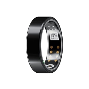x lightest smart ring hrv monitoring sleep monitoring heart rate blood oxygen steps calories and temperature monitoring black size 7