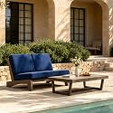 Pia Ricoo 2 Piece Patio Furniture Set, Outdoor Split Back Loveseat with Coffee Table &amp; Thick Cushions, All-Weather Outdoor Sofa for Backyard, Deck, Lawn, Navy