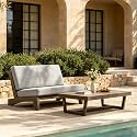 Pia Ricoo 2 Piece Patio Furniture Set, Outdoor Furniture Loveseat with Coffee Table & Thick Cushions, All-Weather Outdoor Sofa for Backyard, Deck, Lawn, Light Camel
