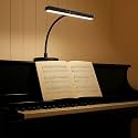 Piano Light for Upright Piano,Wide Illumination Covering Music Sheet 88 Key LED Piano Lamp for Grand/Digital Pianos,Dimmable Desk Lamp 3 Color Modes,Gooseneck,Timer,Eye Care Music Stand Light Black