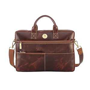 picco massimo leather laptop bag  leather messenger bag  padded 14-inch laptop compartment for men39s and women  buy formal handbags with convenient storage for office use - brown