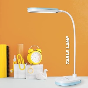 pick ur needs rechargeable led desk lamp with touch control  usb charging adjustable brightness 360 flexible neck eye protection amp portable design for study reading amp night use blue