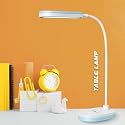 Pick Ur Needs Rechargeable LED Desk Lamp with Touch Control – USB Charging, Adjustable Brightness, 360° Flexible Neck, Eye Protection &amp; Portable Design for Study, Reading &amp; Night Use (Blue)