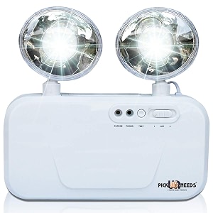 pick ur needs wall mounted with portable emergency twin spot light white large