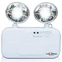 Pick Ur Needs Wall Mounted with Portable Emergency Twin Spot Light (White, Large)