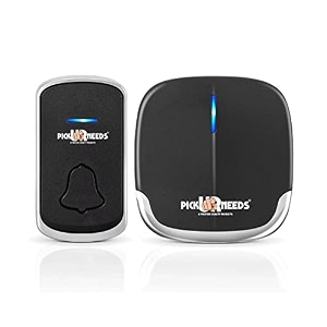 pick ur needs long range wireless door bell easy adjustable ringtones with remote contol for house alarm office led indicator 4 volume levels black
