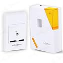Pick Ur Needs Wireless Long Range Doorbell Easy Adjustable Ringtones with Remote Door Wind Chimes for Multi Use (Square)