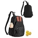 Pickleball Bag for Women, Quilted Crossbody Pickleball Paddle Bag