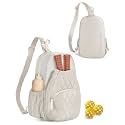 Pickleball Bag for Women, Quilted Crossbody Pickleball Paddle Bag