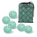 Pickleball Balls 6 Pack | 12 Pack- 40 Holes Outdoor Pickleball with Bag, Perfectly Balanced, High Bounce, Crack-Resistance，USAPA Standard - Multiple Colors