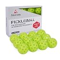 Pickleball Balls 6 Pack | 12 Pack- 40 Holes Outdoor Pickleball with Bag, Perfectly Balanced, High Bounce, Crack-Resistance，USAPA Standard - Multiple Colors