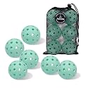 Pickleball Balls 6 Pack | 12 Pack- 40 Holes Outdoor Pickleball with Bag, Perfectly Balanced, High Bounce, Crack-Resistance，USAPA Standard - Multiple Colors