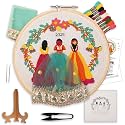 picknMAKE Wedding Embroidery Kit for Beginners– DIY 3D Embroidery Hoop Art Featuring Bride & Sisters, Personalized Wedding Keepsake with Year Embroidery, Handmade Craft Kit for Gifting