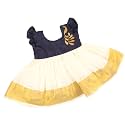 Picksparrow Baby Girl Kerala Kasavu Cotton Dress