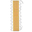 Doom Lense 3Led Strip 12V Waterproof LED SMD, 3w/Module (Pack of 20 Modules)(Yellow)