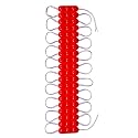 Gems 3Led Strip 12V Waterproof 5730 LED SMD, 1.5w/Module (Pack of 20 Modules)(Red)