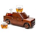 Pickup Truck Wine & Whiskey Decanter Set 500 ml & Two 12 Oz Route 66 Glasses - Gifts for Him, Dad Driver Trucker Gifts, Truck, Whiskey Gifts for Men, Personalized Gifts for Men