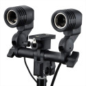 PICPRO E27 Double Bulb Holder Photography Camera Rig