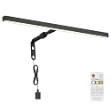 Picture Lights for Paintings Plug in, 16" 4W Adjustable LED Picture Light Art Light with Timer, Remote Control Gallery Painting Wall Light for Picture Display Frame Dartboard Art Work (Black)