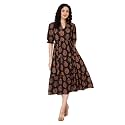 PIDAVLIYA39S Women39s Cotton Floral Printed Midi Dress