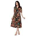 PIDAVLIYA39S Women39s Cotton Floral Printed Midi Dress