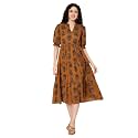 PIDAVLIYA39S Women39s Cotton Floral Printed Midi Dress
