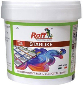 pidilite roff starlike t34 epoxy grout  snow white  5kg crack filler 5 kg