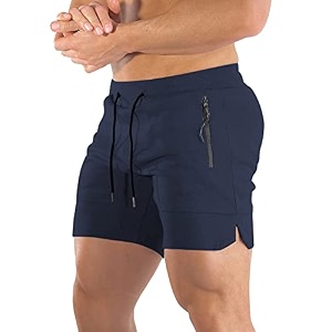 PIDOGYM Mens 5 inch Gym Workout ShortsFitted