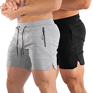 PIDOGYM Mens 5 inch Gym Workout ShortsFitted