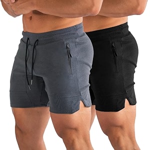 PIDOGYM Mens 5 inch Gym Workout ShortsFitted