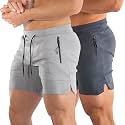 PIDOGYM Men39s 534 Gym Workout ShortsFitted Jogging